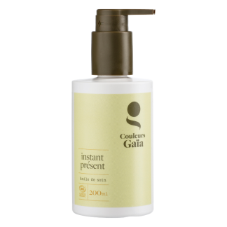 Instant présent Huile de soin certifié bio pour cheveux secs et abîmés