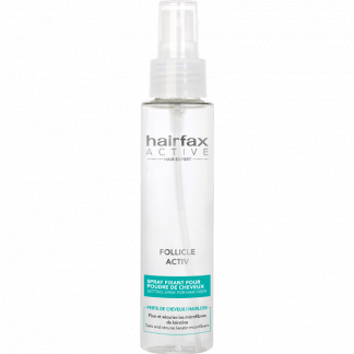 Spray fixant microfibres