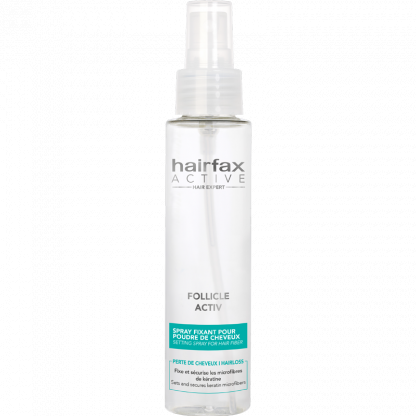 Spray fixant microfibres