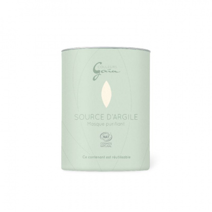 Source d'argile Masque purifiant certifié bio à l'argile verte